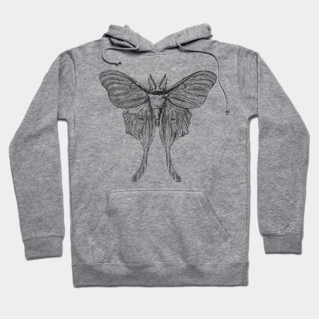 Goodnight Moth Hoodie by Zia's Tees